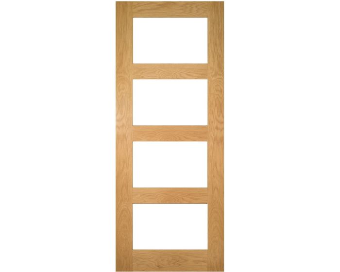 Coventry Prefinished Oak Glazed FD30 Fire Door