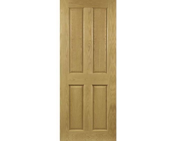 Bury Victorian Four Panel Oak Fire Door