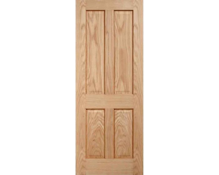 Victorian 4 Panel Veneer Oak Fire Door