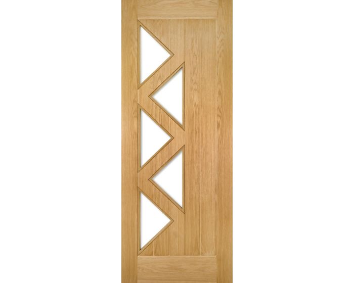 Mexicana Ely Prefinished Internal Oak 5L Glazed Door