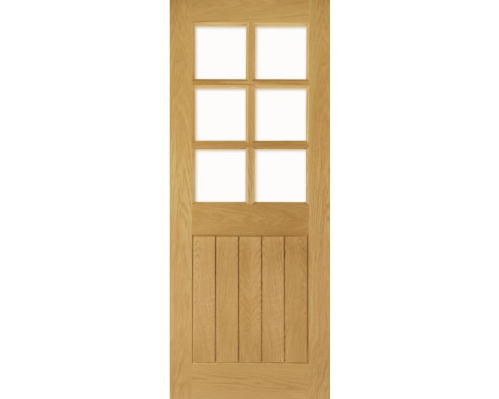 Mexicana Ely Prefinished Internal Oak Glazed Door