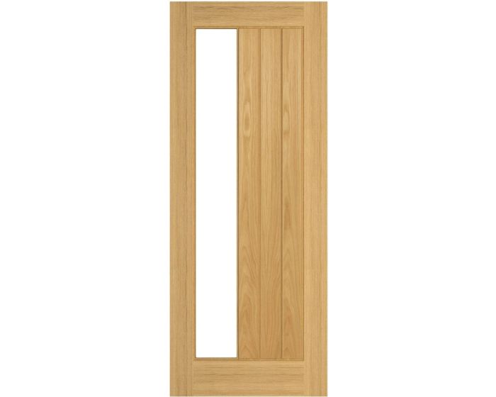Ely Prefinished Oak 1SL Glazed FD30 Fire Door