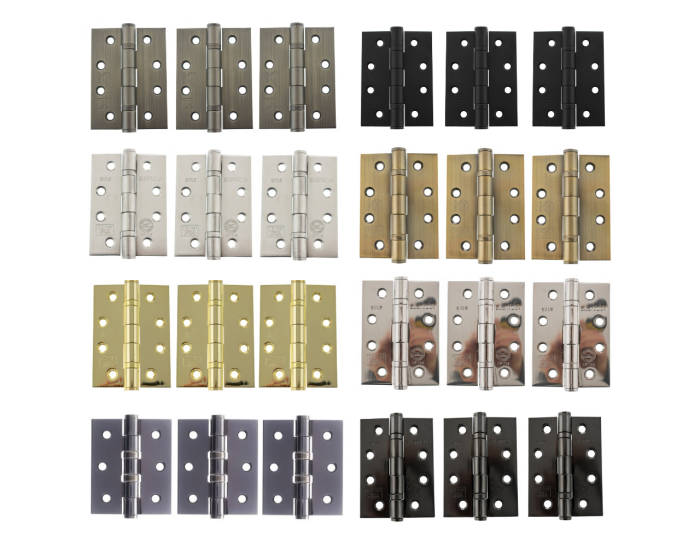 Butt Hinges Fire Rated 4" x 3" x 3mm Set of 3