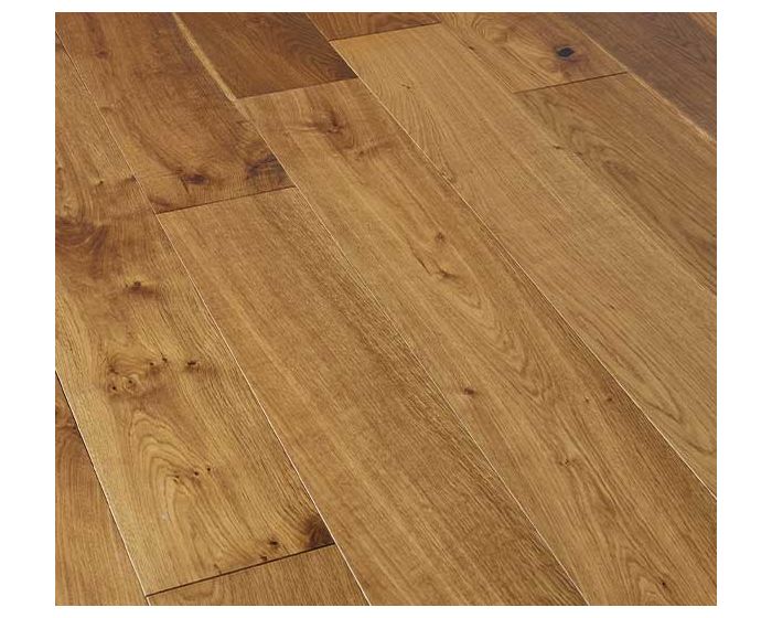 Blenheim Multi-Ply Oak Flooring - 18/4x150x400-1500mm (1.98m/Pack) - Smoked/UV Oiled