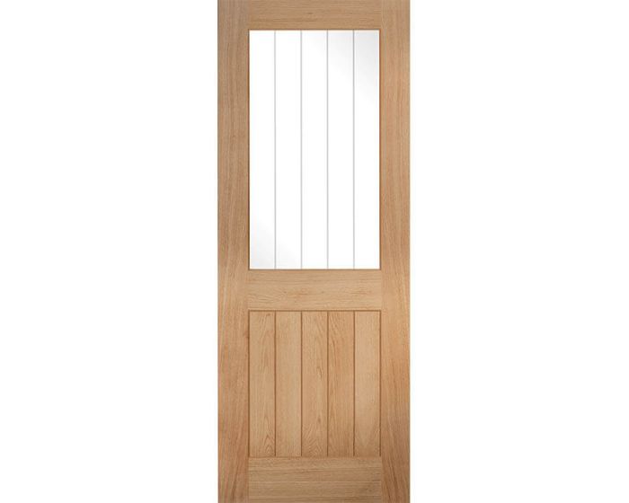 Belize Unfinished Oak 1 Light Glazed Internal Door