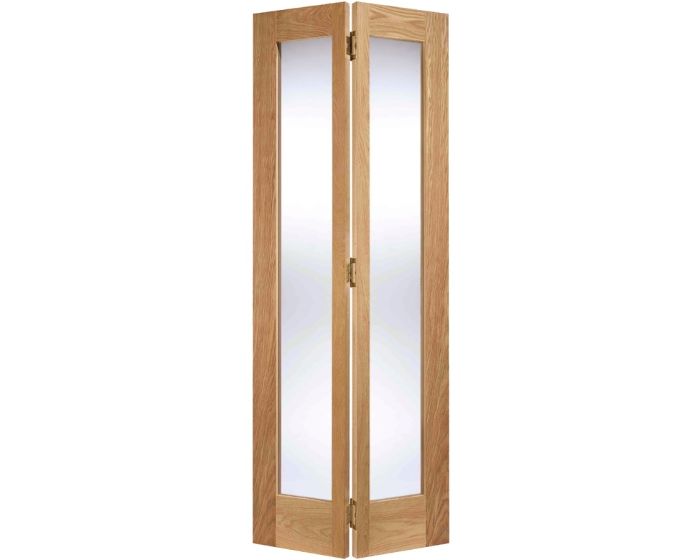 Pattern 10 Glazed Oak Bi-Fold Door