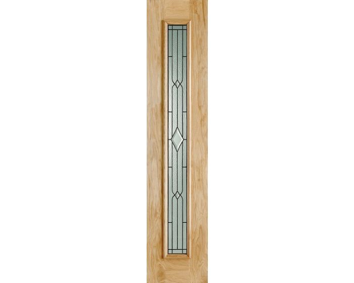 Universal Leaded Glass Oak External Sidelight