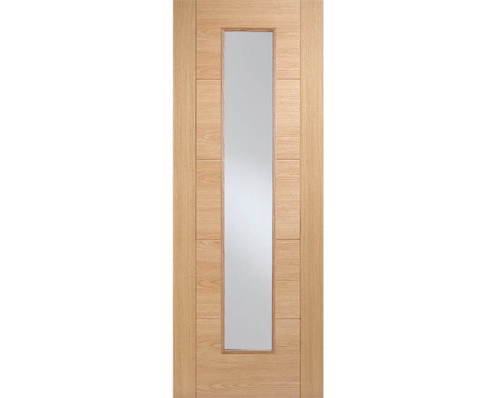 Vancouver Prefinished Oak Long Light Glazed FD30 Fire Door