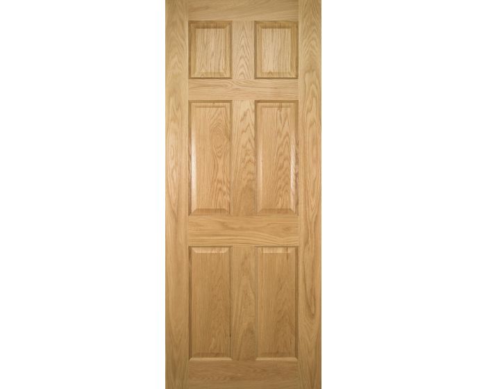 Oxford Victorian Six Panel Prefinished Oak Door