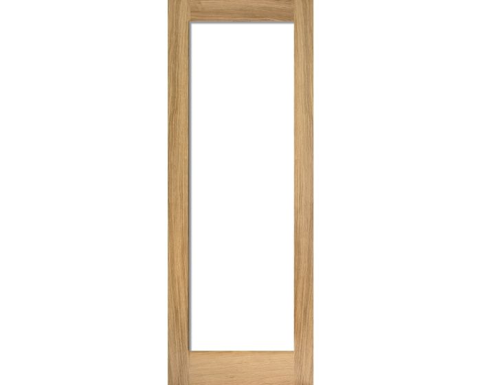 Oak Veneer 1 Light Glazed Internal French Door