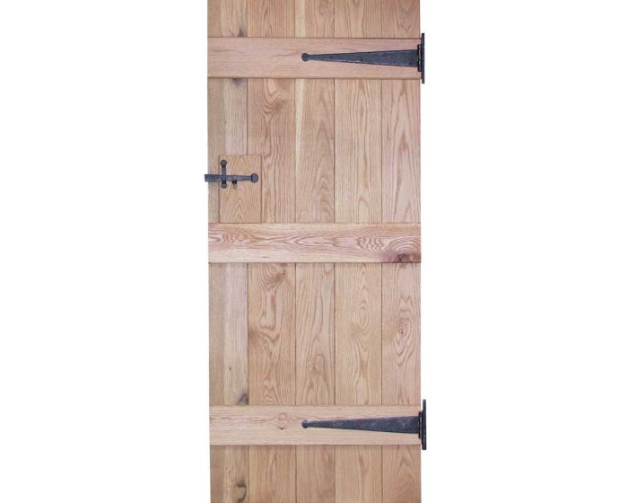 Solid Oak Rustic 3 Ledged V Groove Bespoke Barn Door