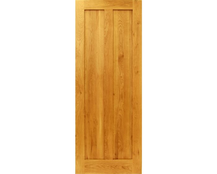 Solid Oak Two Panel Door