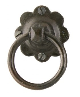 An image of Hand Forged Black Beeswax Ring Handle Set
