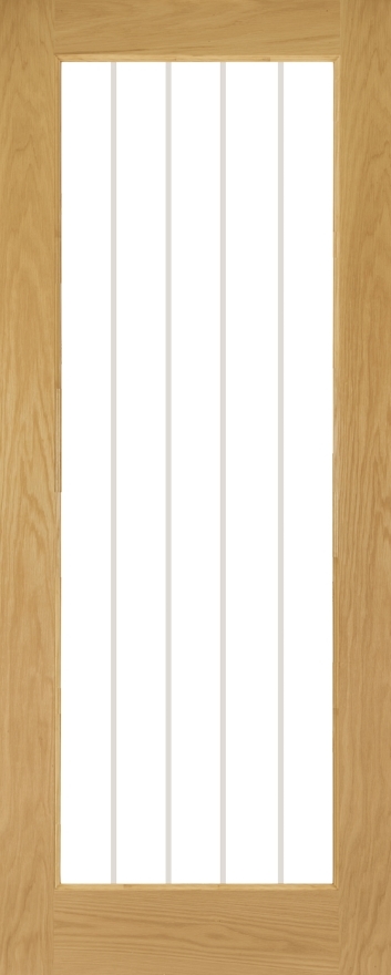 An image of Mexicana Ely 1 Lite Prefinished Oak Door
