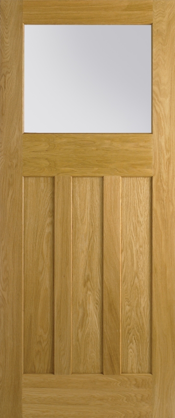 An image of DX30 1930's Style Oak Glazed Door