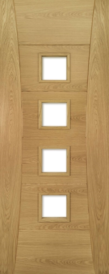 An image of Pamplona Prefinished Glazed Oak Door