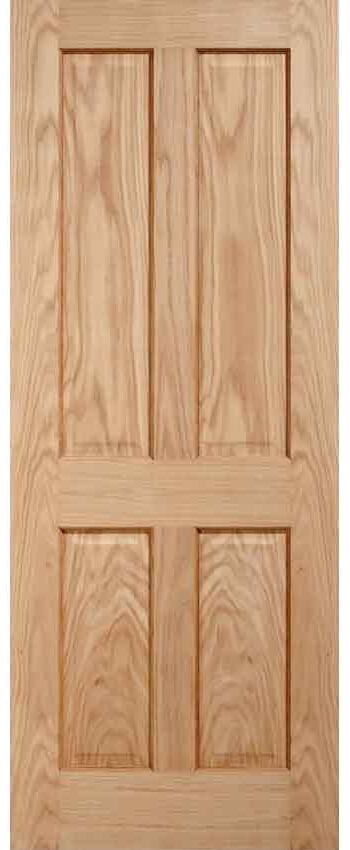 An image of Victorian 4 Panel Veneer Oak Door