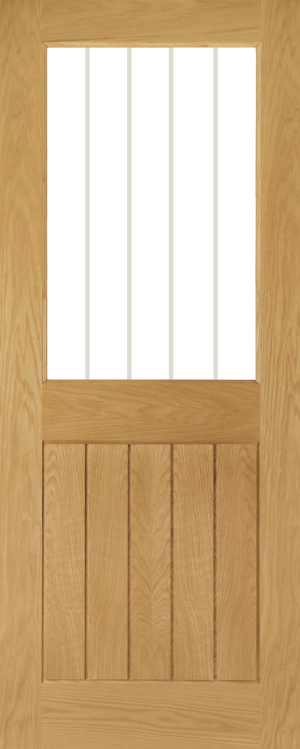 An image of Mexicana Ely Prefinished Internal Oak 1L Glazed Door