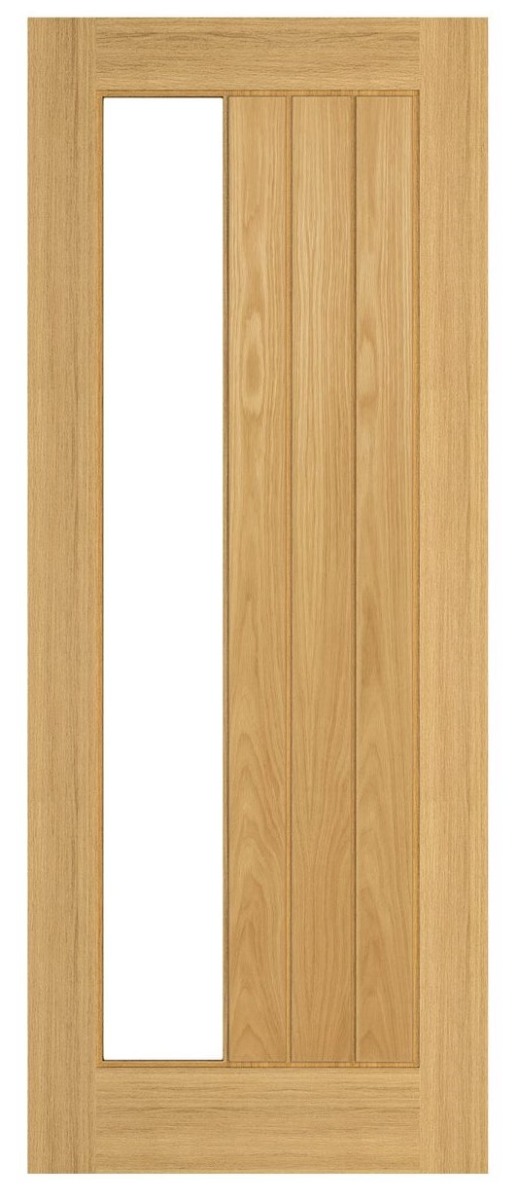 An image of Ely Prefinished Oak 1SL Glazed Internal Door