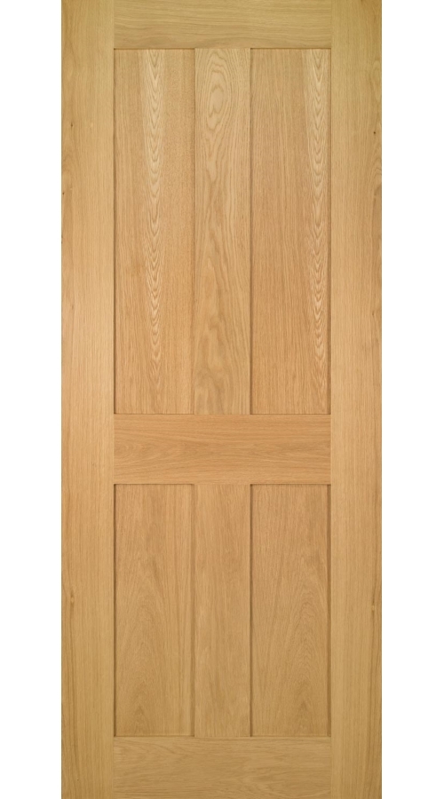 An image of Eton 4 Flat Panel Oak Door