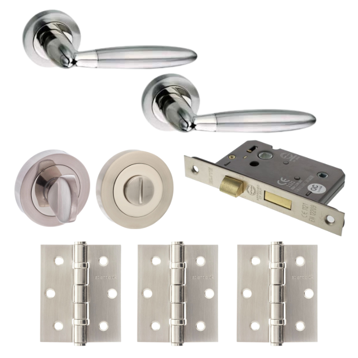 An image of Gibraltar Door Lever Privacy/WC Pack (Round)