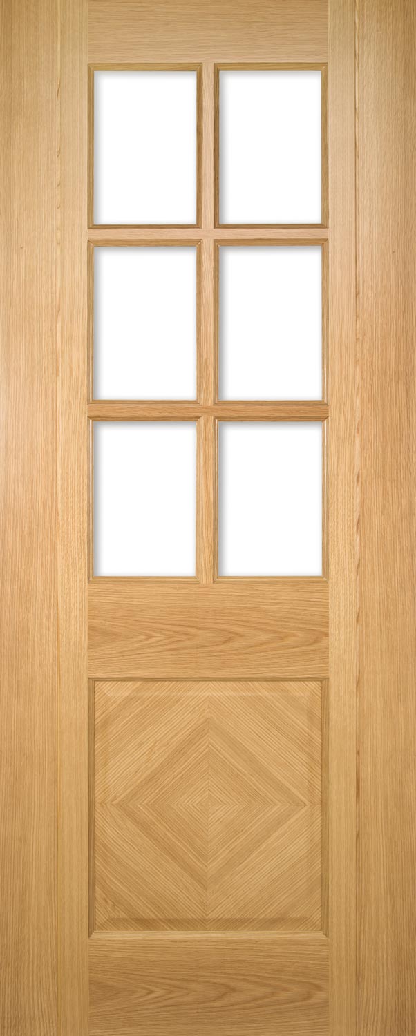 An image of Kensington Internal Prefinished Glazed Oak Door