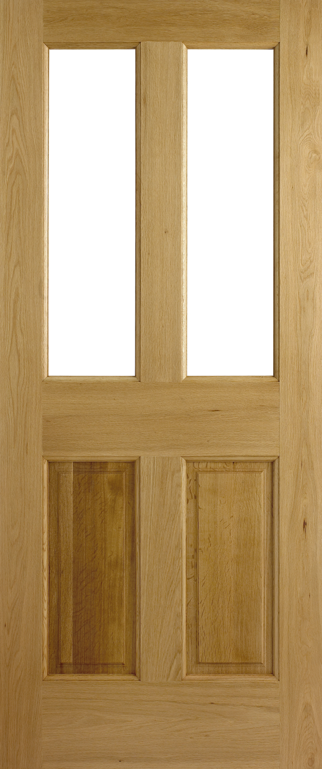 An image of Adoorable Oak Malton 4 Panel Half Unglazed External Oak Veneer Doors
