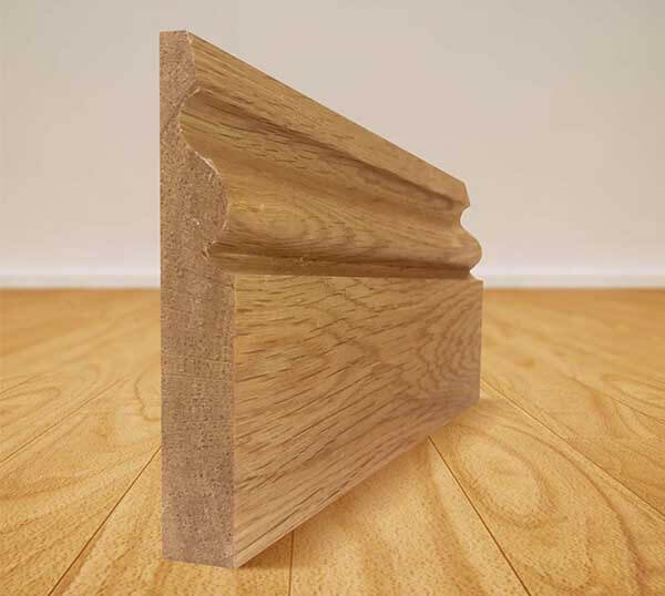 An image of Solid Oak Skirting Boards Ogee