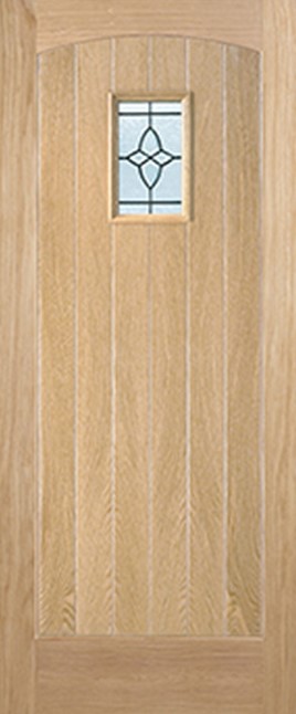 An image of Cottage Oak Glazed External Door