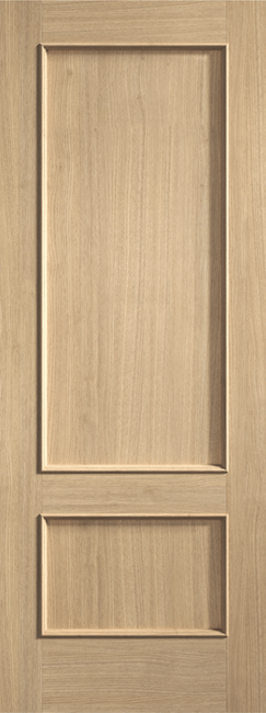 An image of Murcia Prefinished Oak 2 Panel Fire Door