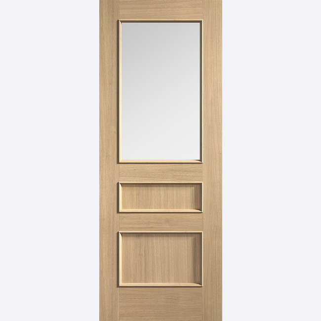 An image of Toledo Prefinished Oak Clear Glazed Door