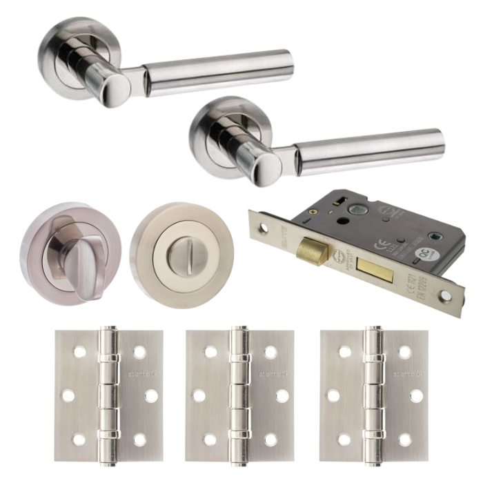 An image of Palermo Door Lever Privacy/WC Pack (Round)