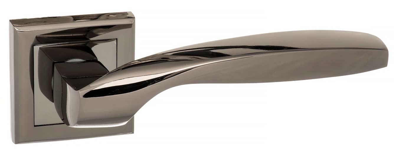 An image of Oklahoma Door Lever in Black Nickel