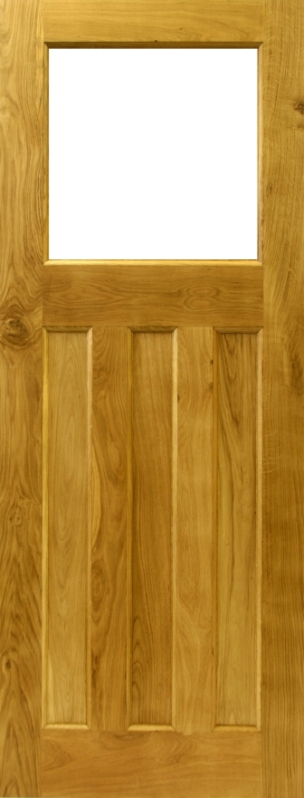 An image of Solid Oak 1930s Style Glazed Door