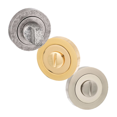 An image of Round WC Turn And Release - Satin Nickel/ Polished Nickel