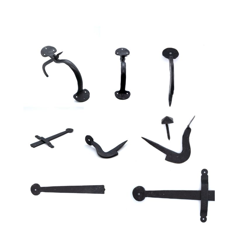 An image of Hand Forged Suffolk Latch Set In Black Beeswax