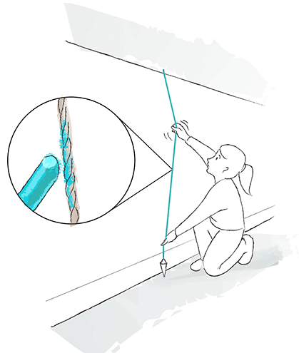 How to Use a Plumb Line