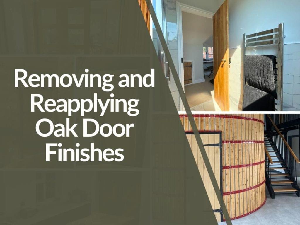 Removing and Reapplying Finishes